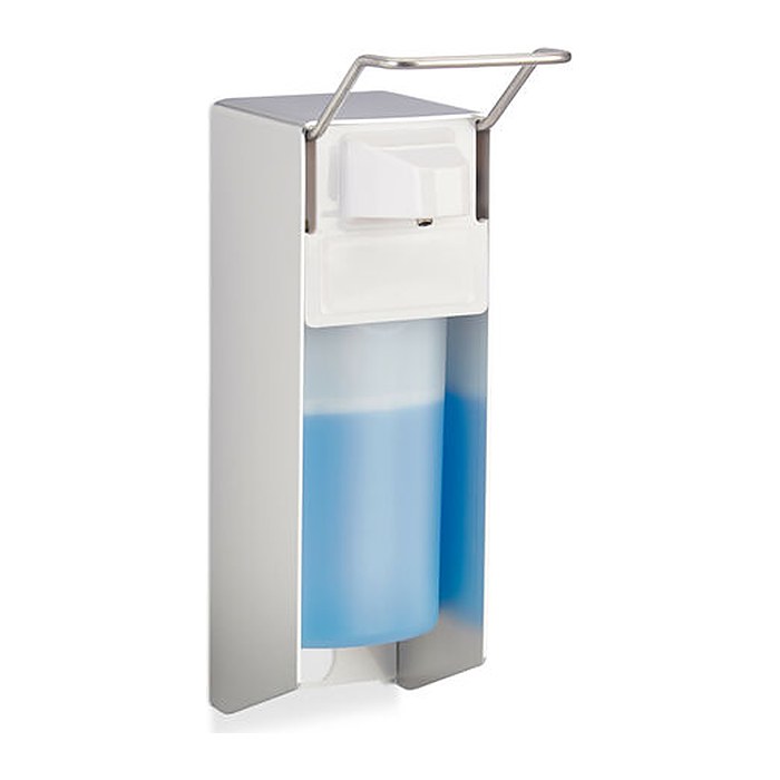 relaxdays Desinfektionsspender 10024242_0 silber Kunststoff 0,5 l, 1 St.
