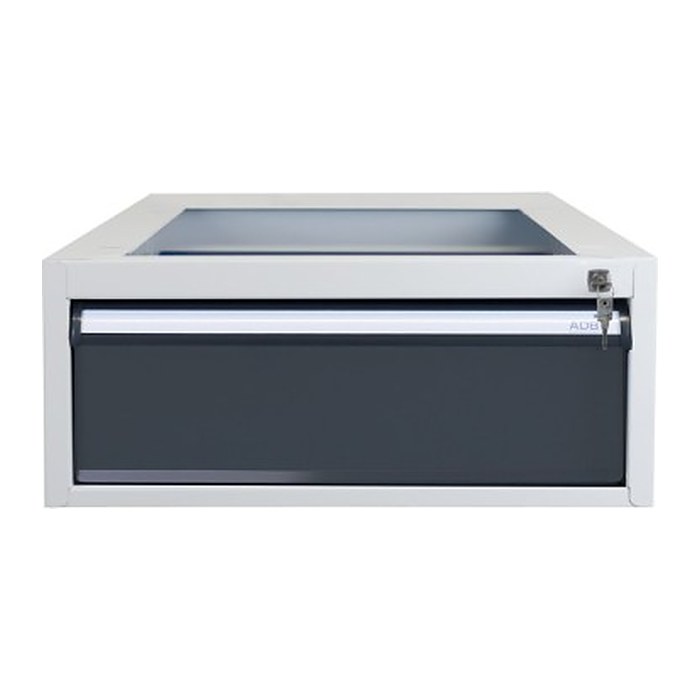 ADB Schubladenschrank anthrazit, lichtgrau 1 Schublade 53,1 x 70,0 x 20,0 cm, 1 St.