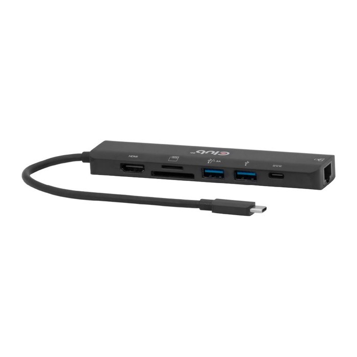Club3D USB-C 7in1-HUB >HDMI/2xUSB/USB-C/LAN 4K60Hz PD100W retail