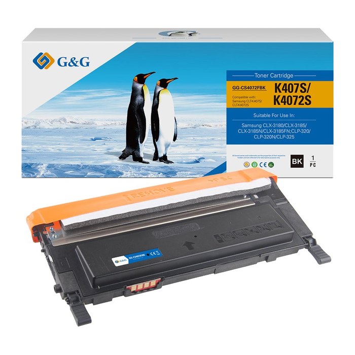 G&G Toner kompatibel mit Samsung CLT-K4072S/ HP SU128A