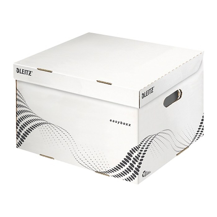 LEITZ Archivcontainer easyboxx weiß 36,7 x 32,5 x 26,3 cm, 15 Pack
