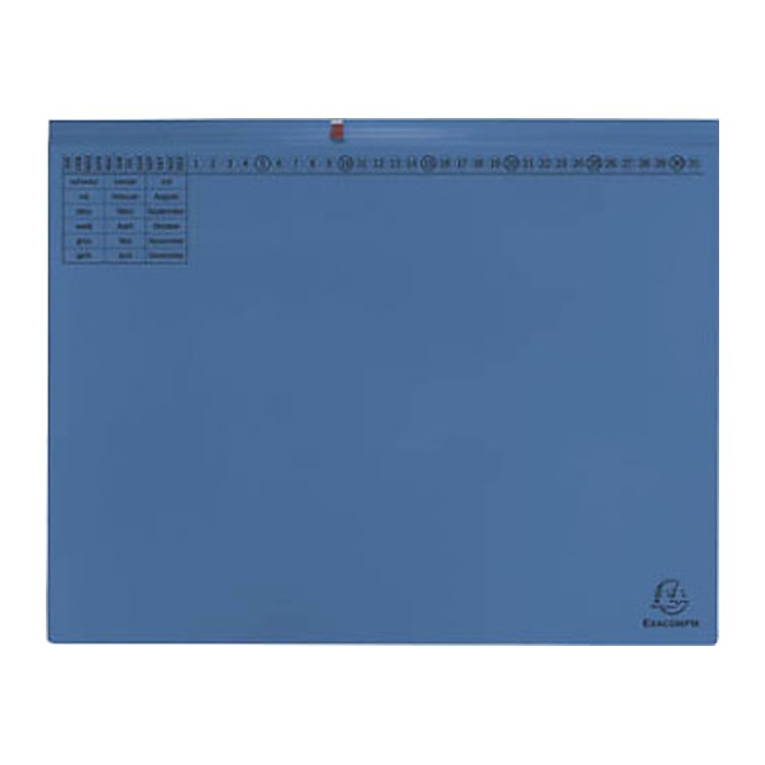 Exacompta Hängehefter Exaflex Karton blau DIN A4 2x Amtsheftung, 25 St.