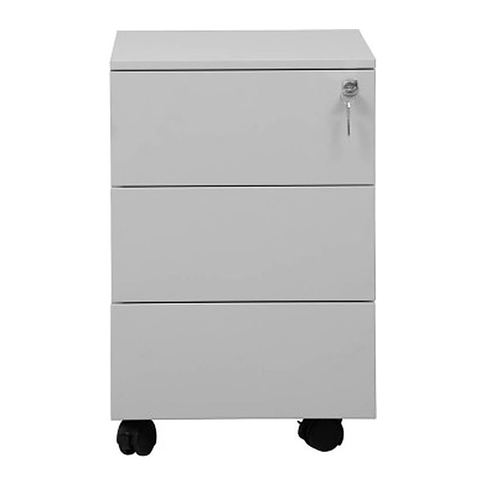 Gürkan Rollcontainer lichtgrau 3 Auszüge 40,0 x 60,0 x 61,0 cm