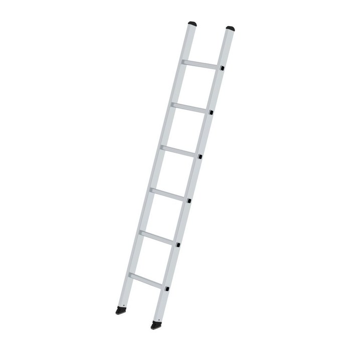 MUNK Anlegeleiter 11173 silber 6 Sprossen, H: 190,0 cm