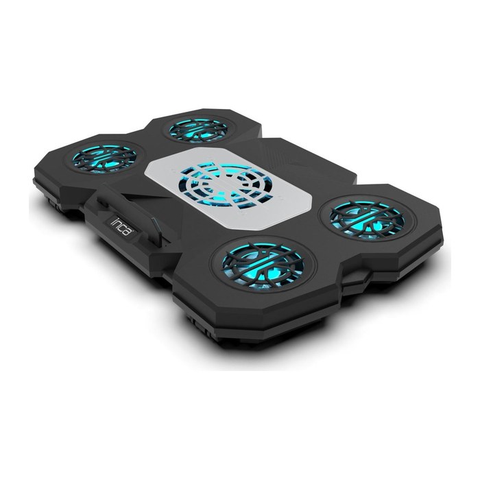 INCA Notebook Kühler 4x 70x70mm Lüfter/LED/2600RPM/2xUSB sw