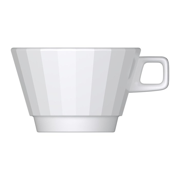 BAUSCHER Kaffeetassen EDGE weiß 0,35 l, 6 St.