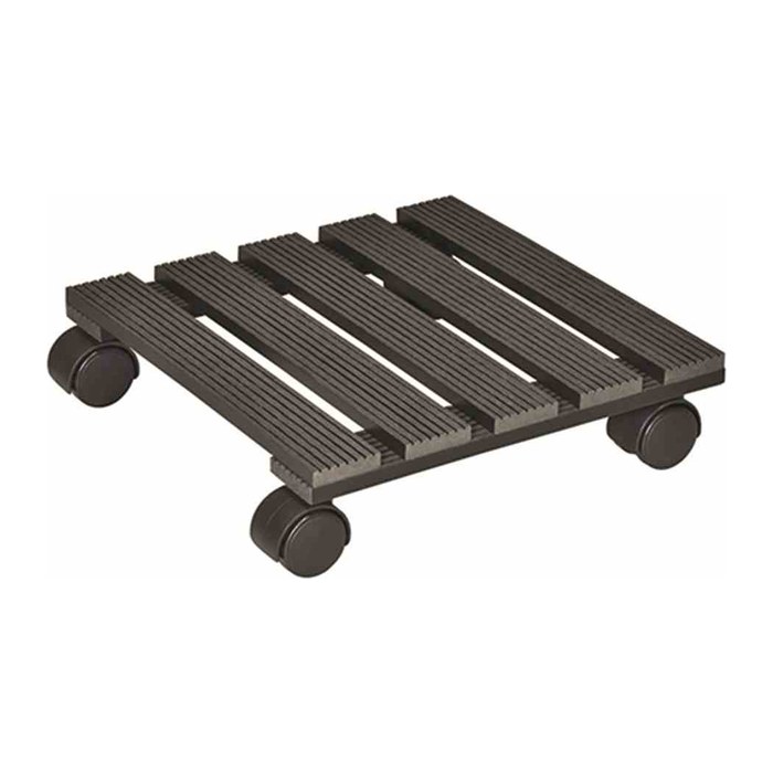 WAGNER® design yourself Pflanzenroller WPC GH 0500 Kunststoff anthrazit quadratisch 29,0 x 29,0 x 8,3 cm, 1 St.