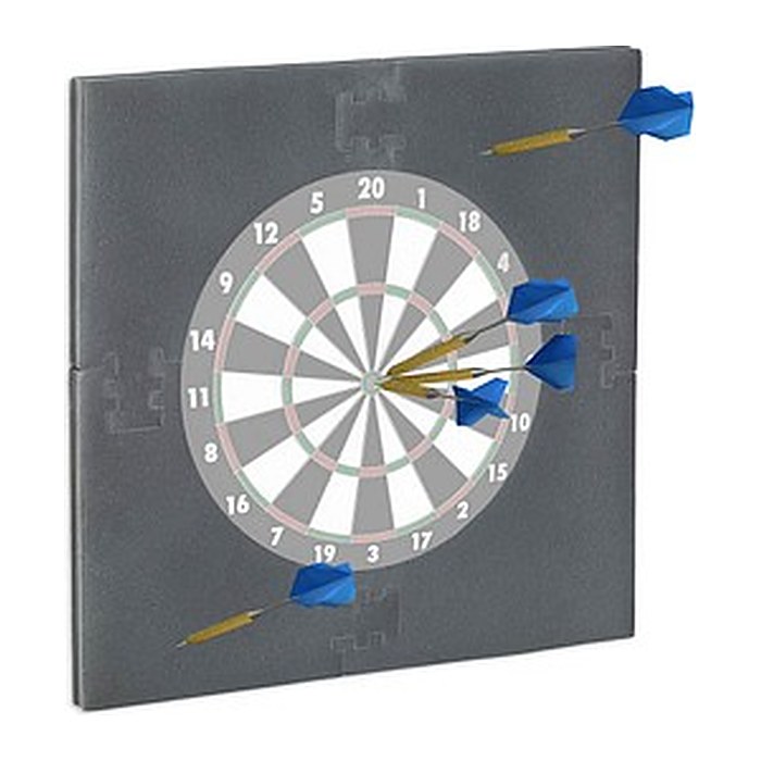 relaxdays Dartboard-Surround grau