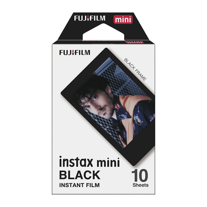 FUJIFILM instax mini Sofortbildkamera-Film schwarz, 10 St.