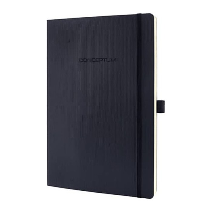SIGEL Notizbuch Conceptum® ca. DIN A4 kariert, schwarz Softcover 194 Seiten, 1 St.