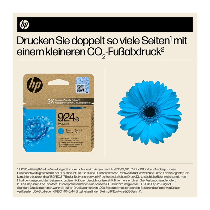 HP 924e(4K0U7NE) cyan Druckerpatrone