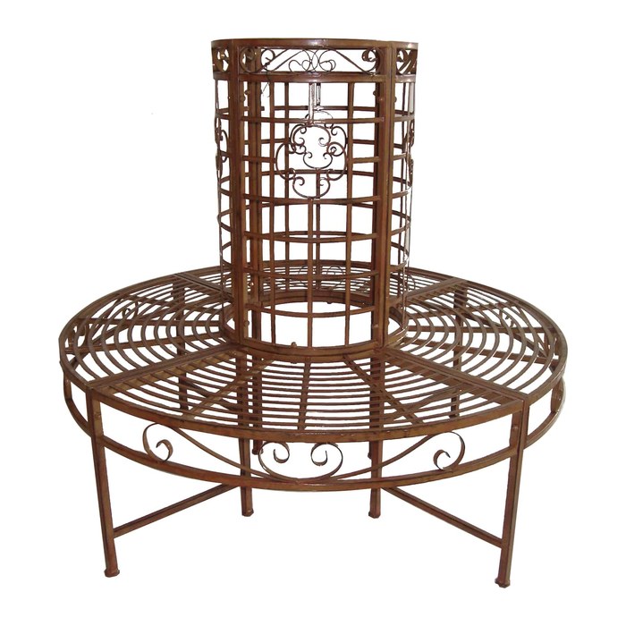 Garden Pleasure Baumbank LARISSA 950251 braun Metall 121,0 cm