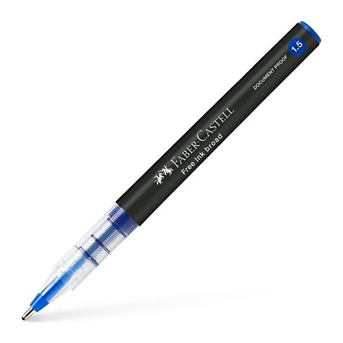 FABER-CASTELL Free Ink Tintenroller grau 0,8 mm, Schreibfarbe: blau, 1 St.
