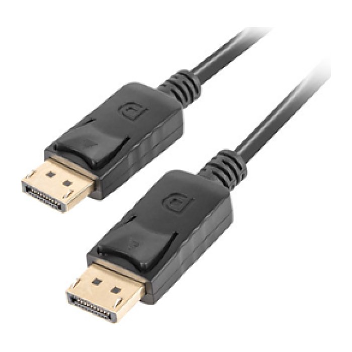 LANBERG Displayport M/M 19 PIN V1.2 Kabel 0,5m 4K schwarz