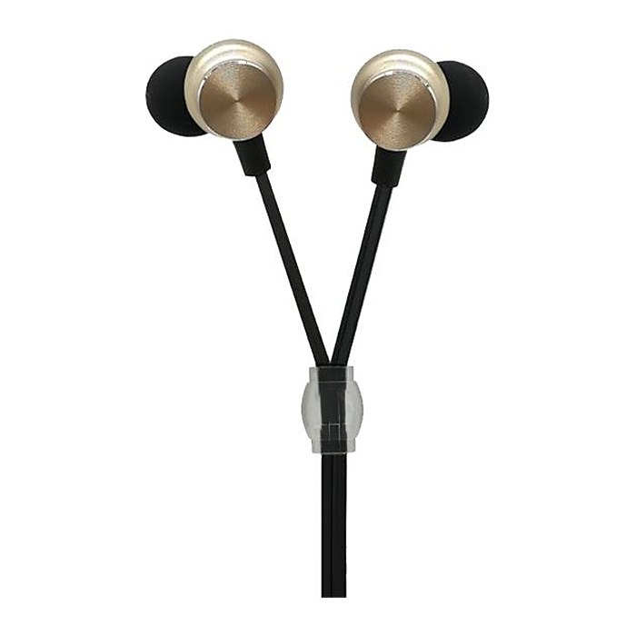 2GO In-Ear Stereo-Headset "Luxury" Zipper-Style gold