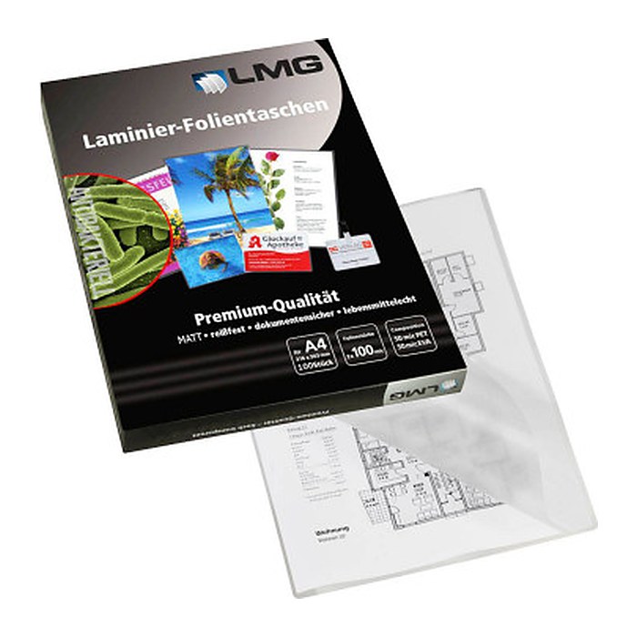 LMG Laminierfolien matt für A4 100 micron, 100 St.