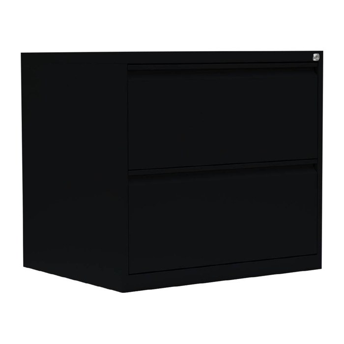 LÜLLMANN Hängeregistraturschrank tiefschwarz 2 Schubladen 76,0 x 62,0 x 70,5 cm, 1 St.