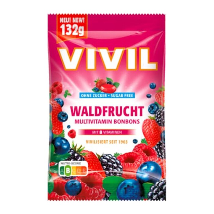 VIVIL® Waldfrucht Multivitamin Bonbons 33 St./ 120,0 g, 1 Pack