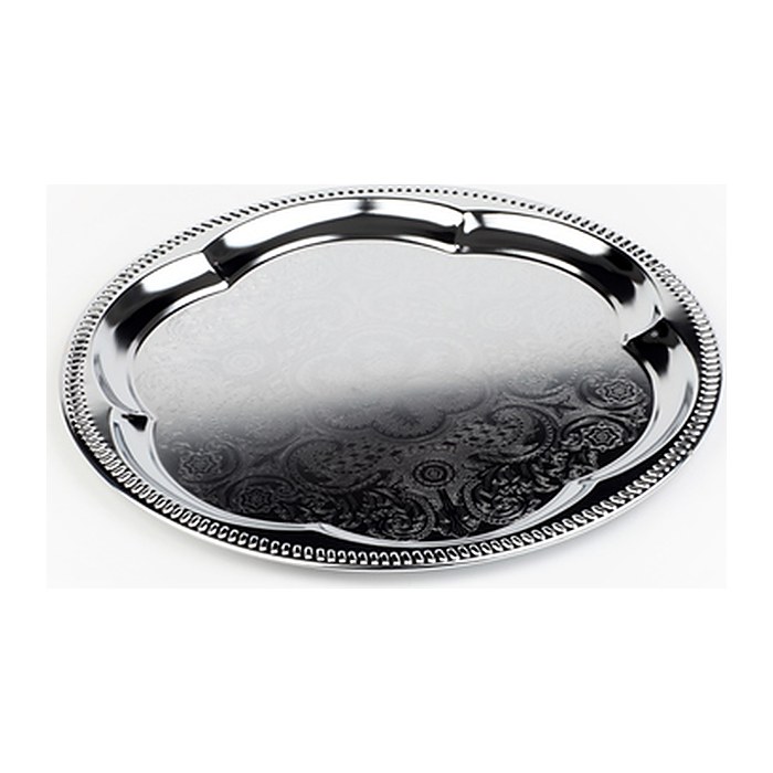 APS Servierplatte silber 35,0 x 35,0 cm, 1 St.