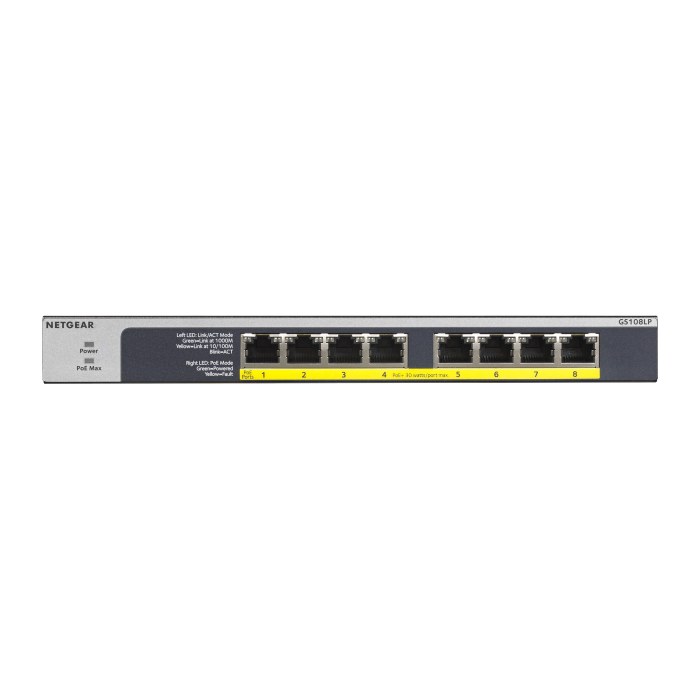 NETGEAR GS108LP-100EUS Switch 8-fach