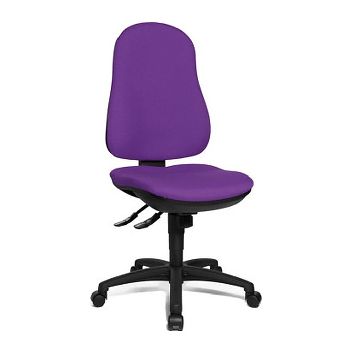Topstar Bürostuhl Support SY, 8550 G03 Stoff lila, Gestell schwarz