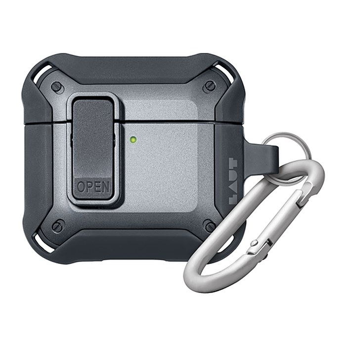 LAUT ZENTRY Black protective case for AirPods 4zh Gen.