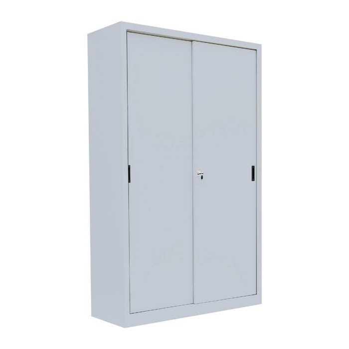 LÜLLMANN Schiebetürenschrank, 550160 lichtgrau 4 Fachböden 120,0 x 45,0 x 195,0 cm