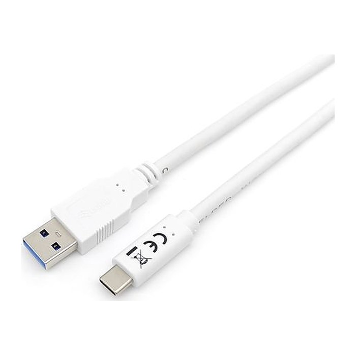 Equip Kabel USB-A3.2->C Gen1 3A St/St 1.00m weiß