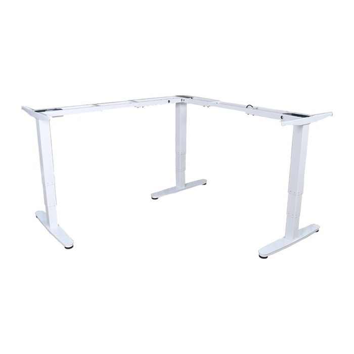 Equip Schreibtischgestell Triple Motor elek. 150Kg L-Form ws lite Retail