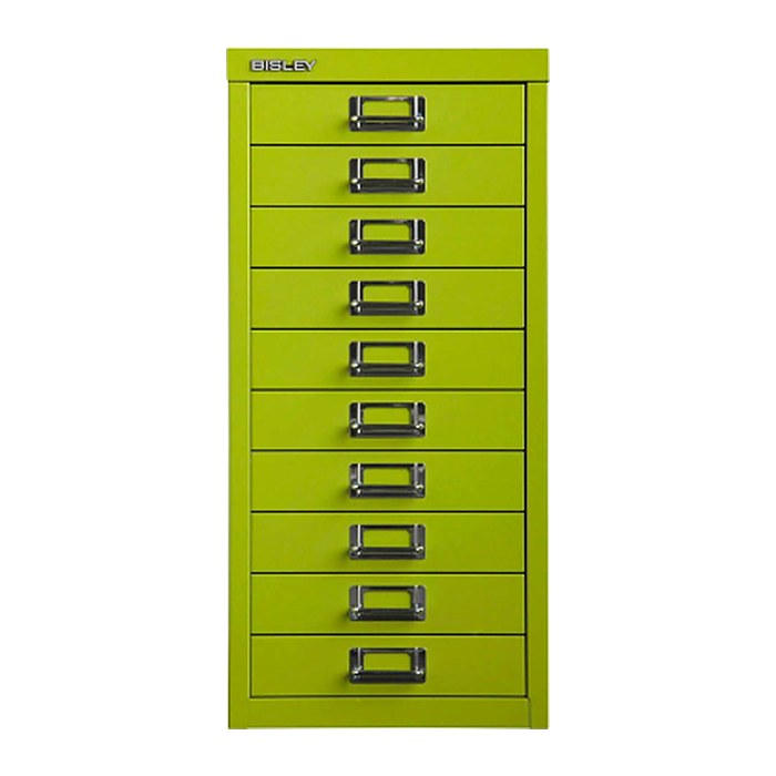 BISLEY MultiDrawer™ L2910 Schubladenschrank grün 10 Schubladen 27,8 x 38,0 x 59,0 cm, 1 St.