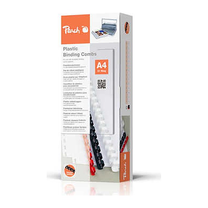 Peach Binderücken schwarz 10mm 100er-Pack