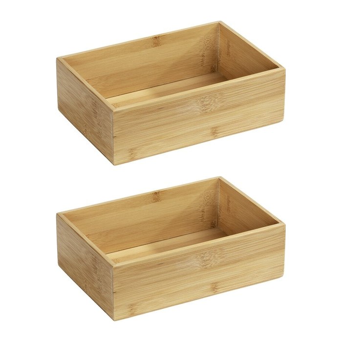 WENKO Terra Ordnungsboxen braun 22,0 x 15,0 x 7,0 cm, 2 St.
