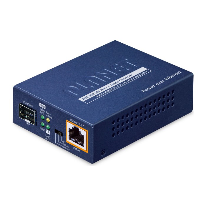 PLANET Mediakonverter SFP to GE PoE++ (95W) GUP-805A-95W