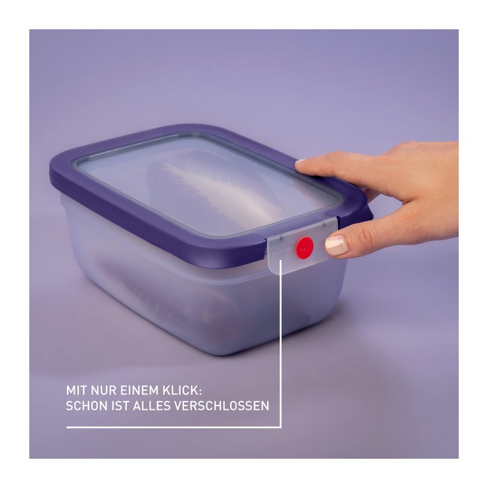 emsa Frischhaltedose ONECLICK 9,4 cm hoch violett 1,5 l, 1 St.
