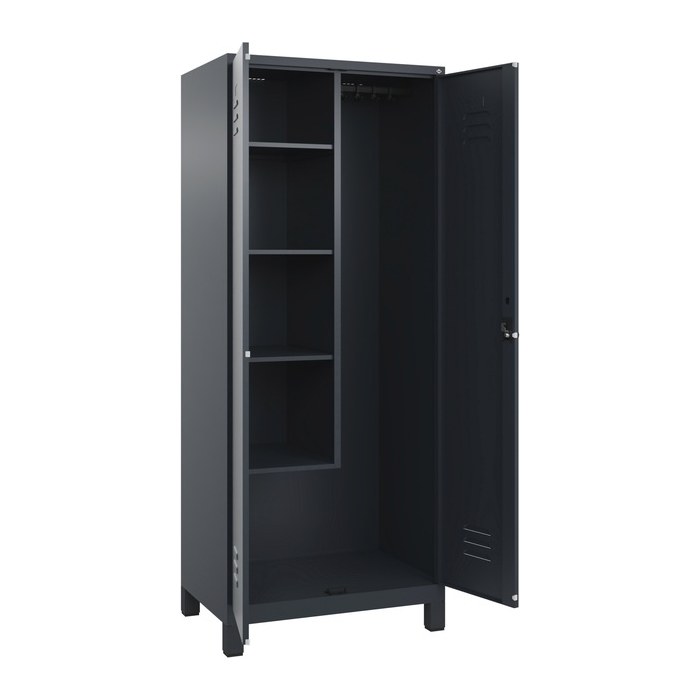CP Putzmittelschrank Classic Plus 080110-02 S10011 anthrazitgrau 4 Fachböden 80,0 x 50,0 x 195,0 cm, aufgebaut, 1 St.