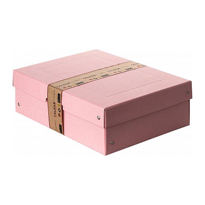 FALKEN PURE Aufbewahrungsbox 1250 Blatt pastellrosa 24,0 x 32,0 x 10,0 cm, 1 St.