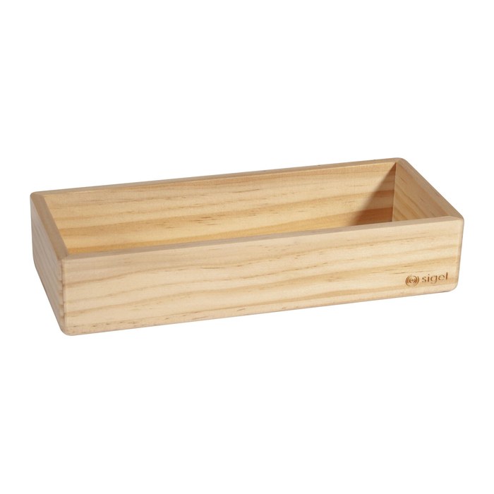 SIGEL magnetischer Stiftehalter beige Holz 17,5 x 5,5 x 4,0 cm