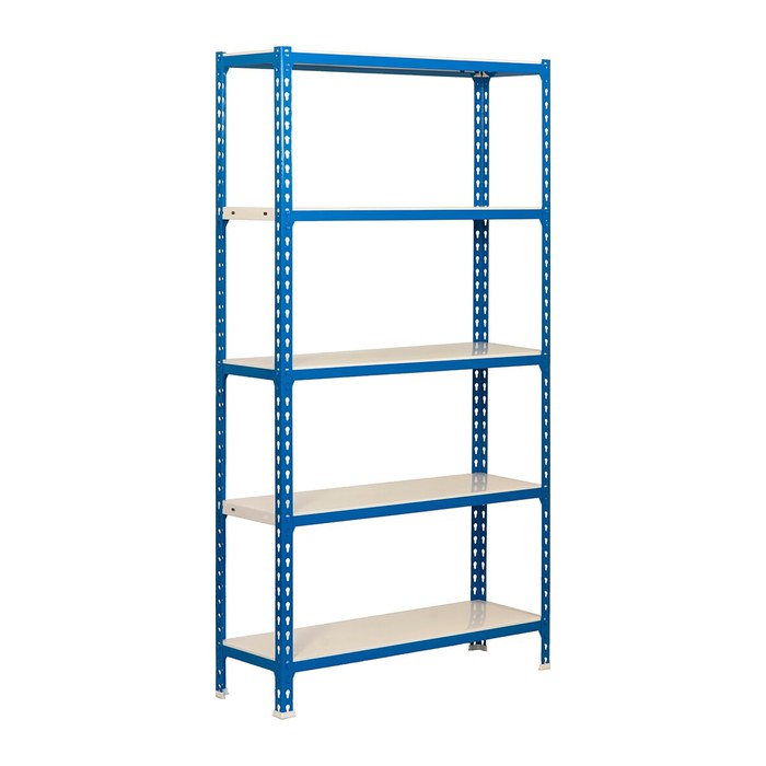 Simonrack Schwerlastregal SIMONCLICK SUPERPLUS 5 8435104937044 blau, weiß 110,0 x 50,0 x 200,0 cm