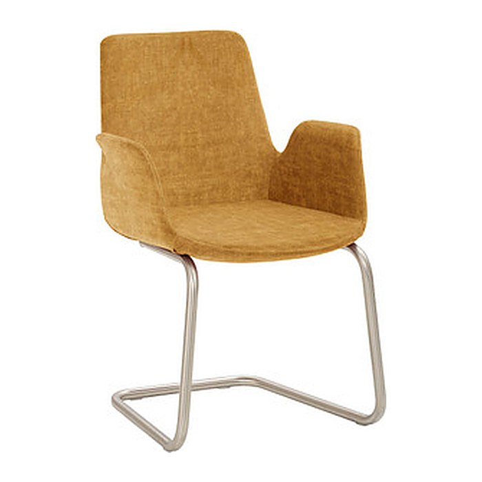 Mayer Besuchersessel myHELIOS senf chrom Stoff 58,0 x 56,0 x 86,0 cm, 1 St.