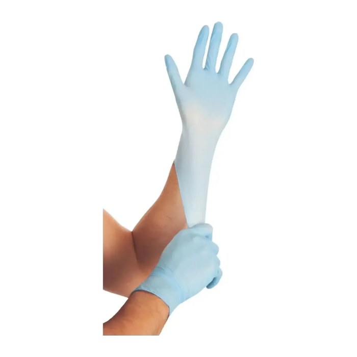 HYGOSTAR unisex Einmalhandschuhe SAFE SUPER STRETCH blau Größe S, 100 St.