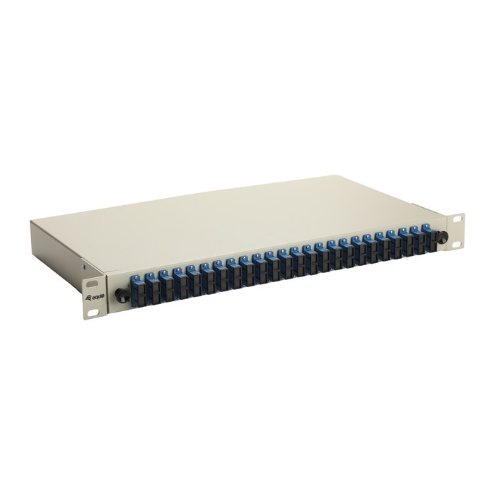 Equip LWL-Spleißkasten 24-Port SC-Duplex OS2 1U komplett gr