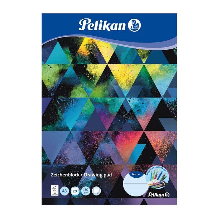 Pelikan Zeichenblock DIN A3 120 g/qm, 20 Blatt, 1 St.