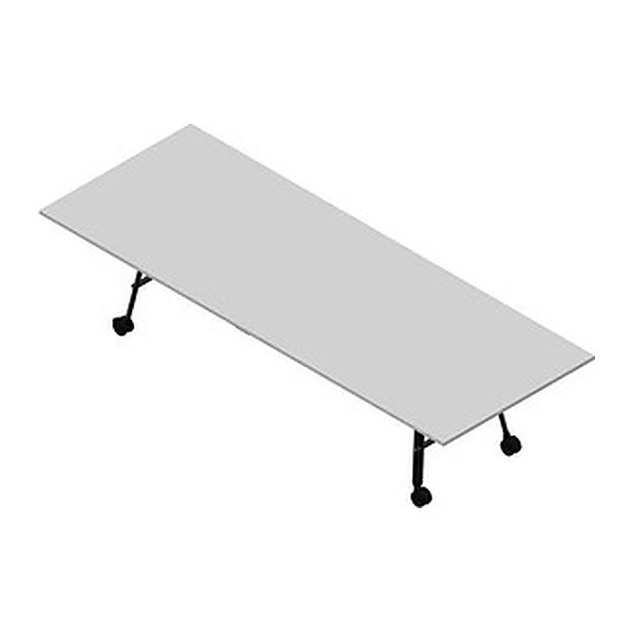 Quadrifoglio Konferenztisch SERENITY grau rechteckig, A-Gestell grau, 320,0 x 120,0 x 75,0 cm