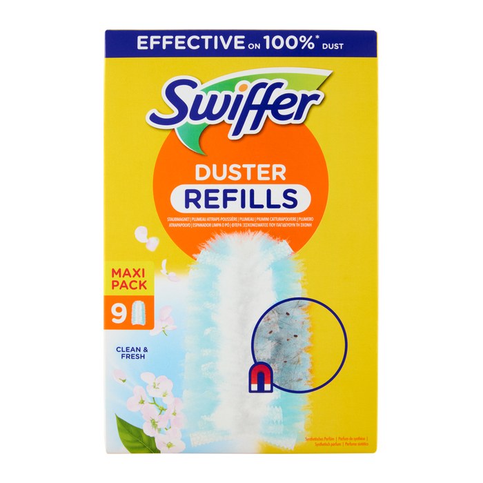 Swiffer DUSTER REFILLS MAXI PACK Staubfangtücher Mikrofaser, 9 St.