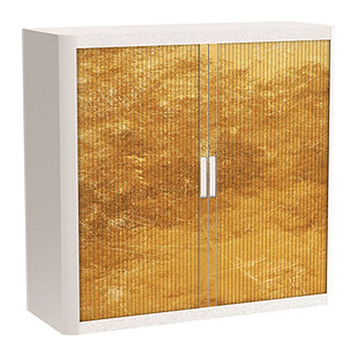PAPERFLOW easyOffice Classic Chic Rollladenschrank 61392 2 Fachböden 110,0 x 41,5 x 104,0 cm