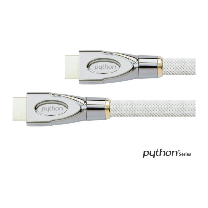 Python HDMI« 2.0 Kabel 4K2K Nylongeflecht weiß 1m