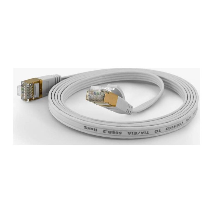 Wantec Patchkabel FTP CAT6 q=1,6x6,5mm 15,00m weiß