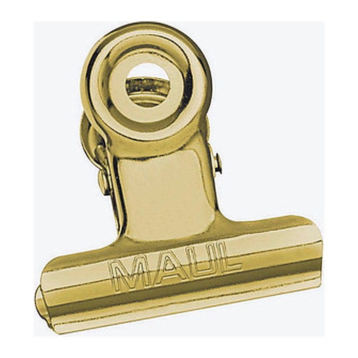 MAUL Foldbackklammern gold 3,0 cm, 10 St.