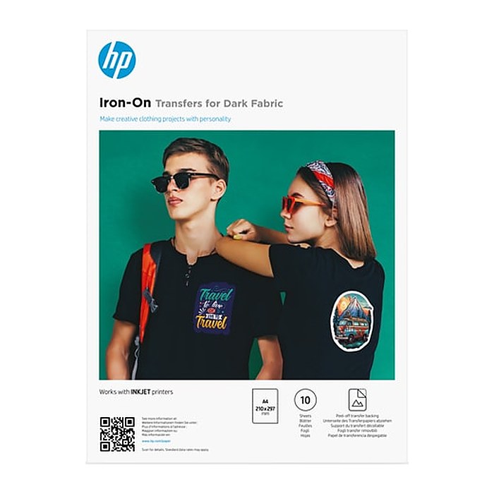 HP Transferpapier zum Aufbügeln Iron-On DIN A4, 10 Blatt