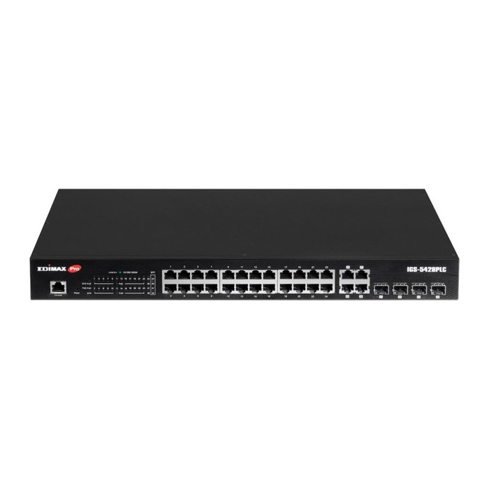 EDIMAX Switch Industrial 28-Port Gig. PoE+ 4x RJ45/SFP Combo